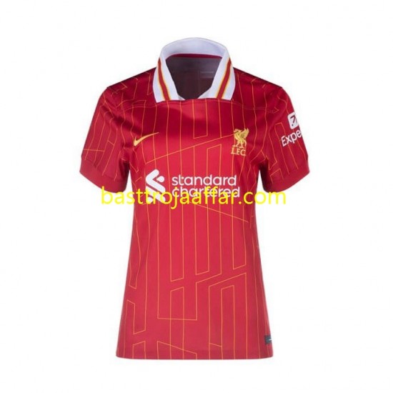 Liverpool Dam Hemma Fotbollströja 2024-2025 Kortärmad