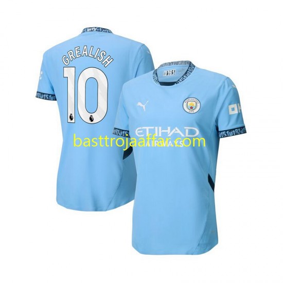 Manchester City Jack Grealish 10 Män Hemma Fotbollströja 2024-2025 Kortärmad