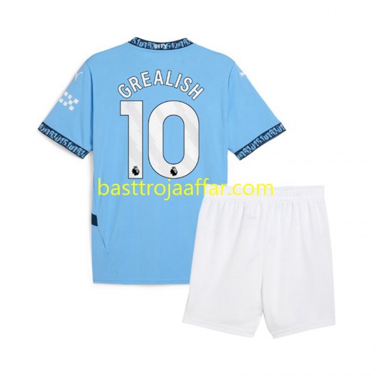 Manchester City Jack Grealish 10 Barn Hemma Fotbollströja 2024-2025 Kortärmad