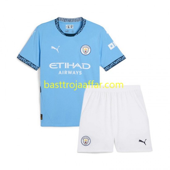 Manchester City Barn Hemma Fotbollströja 2024-2025 Kortärmad