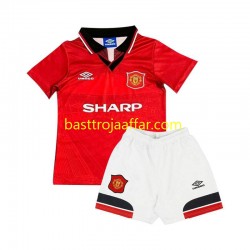 Manchester United 1994 Retro Barn Hemma Fotbollströja Kortärmad