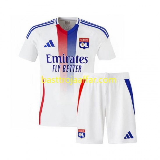 Olympique Lyonnais Barn Hemma Fotbollströja 2024-2025 Kortärmad