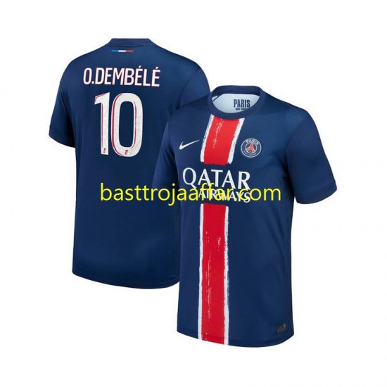 Paris Saint-Germain Ousmane Dembele 10 Män Hemma Fotbollströja 2024-2025 Kortärmad