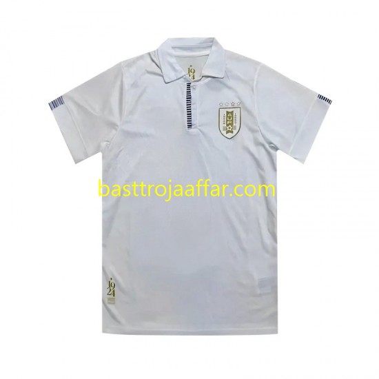 Uruguay 100th Anniversary Män Borta Fotbollströja 2024 Kortärmad
