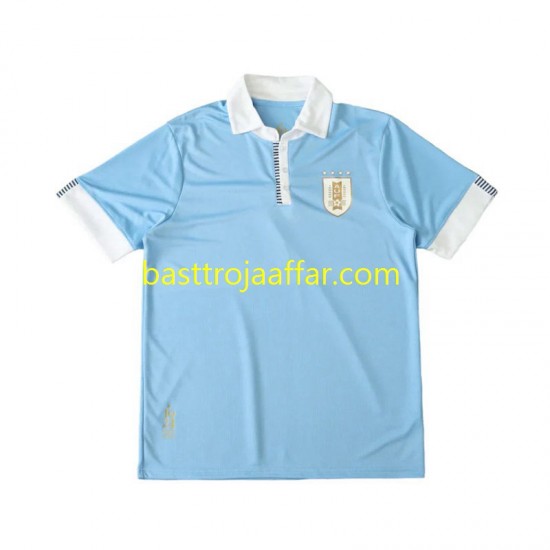 Uruguay 100th Anniversary Män Hemma Fotbollströja 2024 Kortärmad