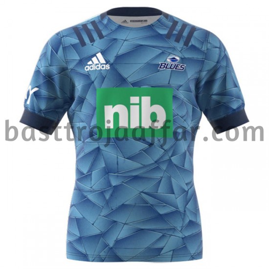 Rugbytröjor Auckland Blues Första Fotbollströja 2020 Kortärmad