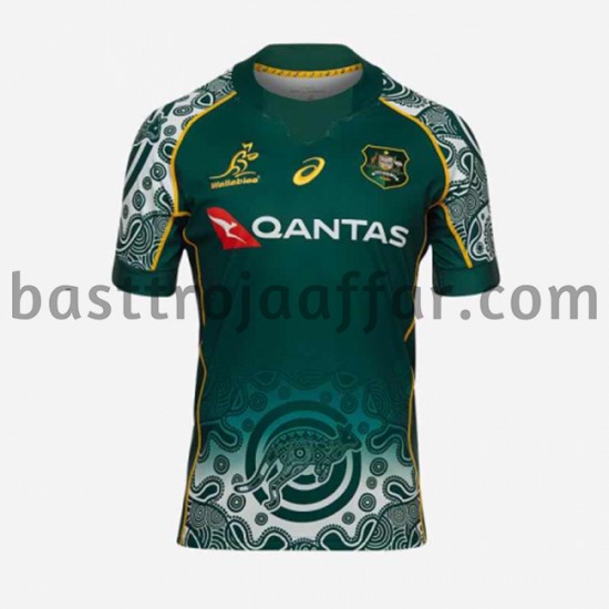 Rugbytröjor Australia Första Fotbollströja 2021 Kortärmad