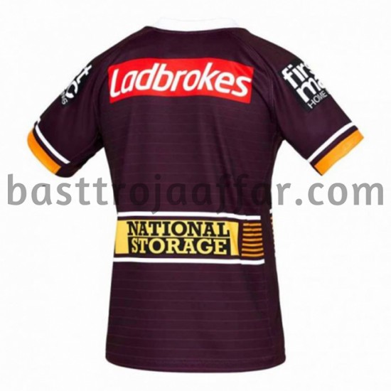 Rugbytröjor Brisbane Broncos Första Fotbollströja 2021 Kortärmad