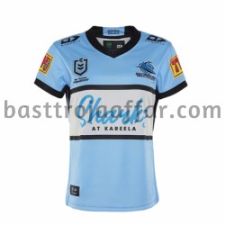 Rugbytröjor Cronulla Sutherland Sharks Första Fotbollströja 2021 Kortärmad