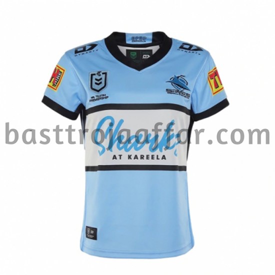 Rugbytröjor Cronulla Sutherland Sharks Första Fotbollströja 2021 Kortärmad