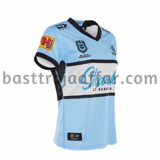Rugbytröjor Cronulla Sutherland Sharks Första Fotbollströja 2021 Kortärmad