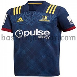 Rugbytröjor Dunedin Highlanders Första Fotbollströja 2020 Kortärmad