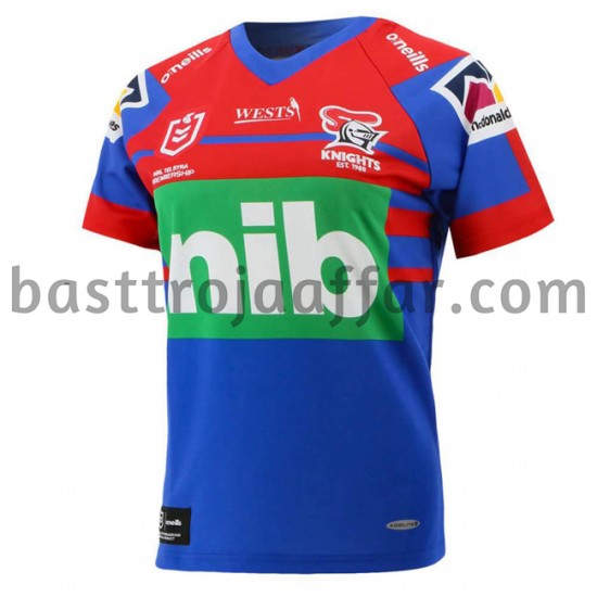 Rugbytröjor Newcastle Knights Första Fotbollströja 2021 Kortärmad