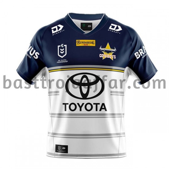 Rugbytröjor North Queensland Cowboys Andra Fotbollströja 2021 Kortärmad