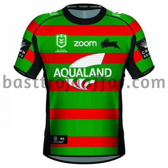 Rugbytröjor South Sydney Rabbitohs Första Fotbollströja 2021 Kortärmad