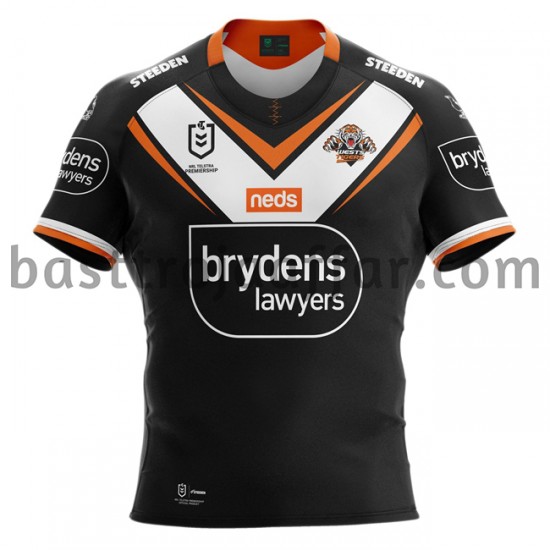 Rugbytröjor West Tigers Första Fotbollströja 2021 Kortärmad